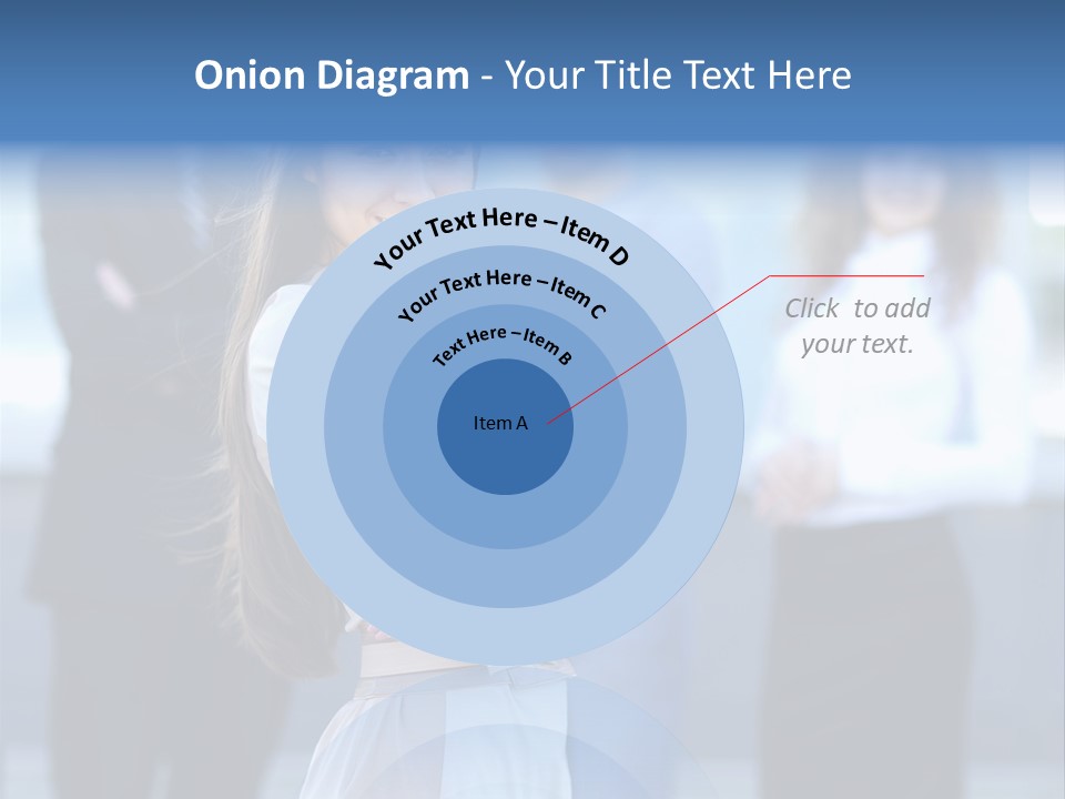 Caucasian Ambitious Executive PowerPoint Template
