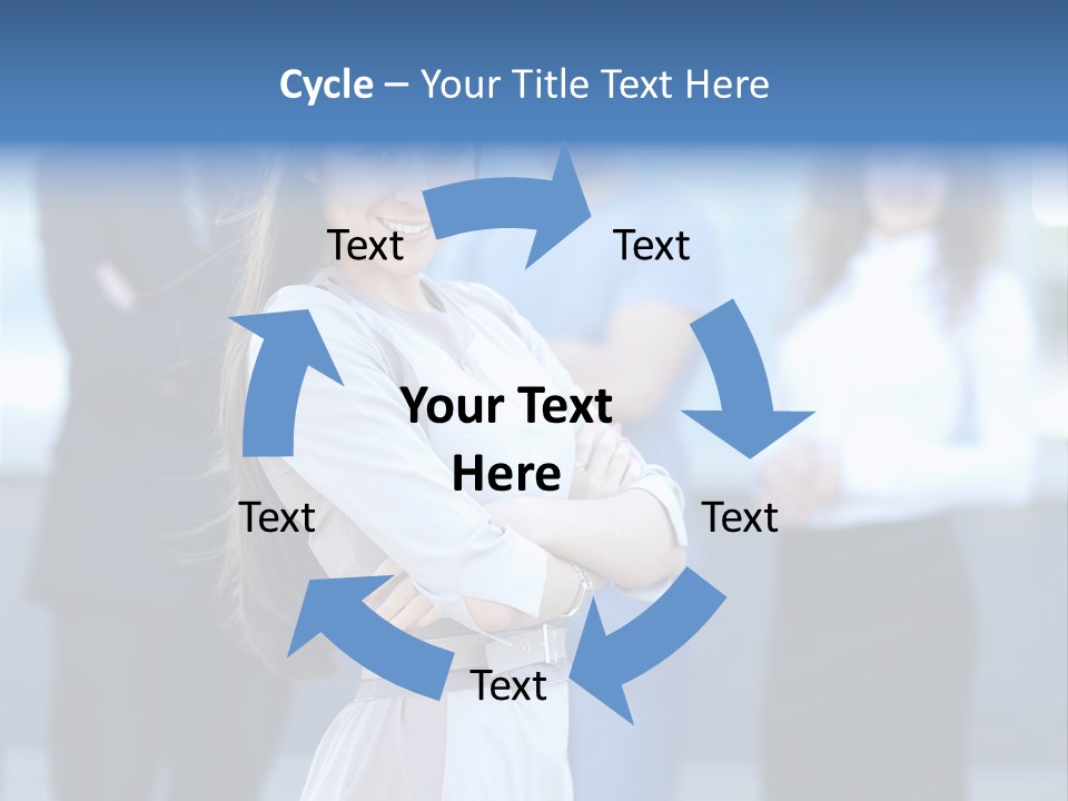 Caucasian Ambitious Executive PowerPoint Template