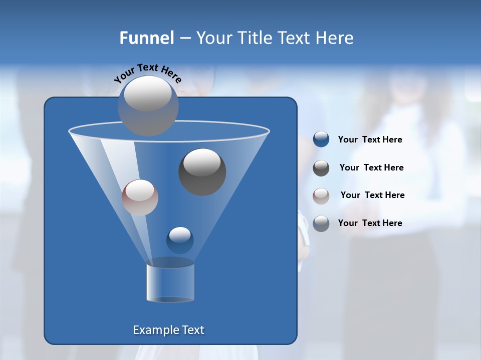 Caucasian Ambitious Executive PowerPoint Template