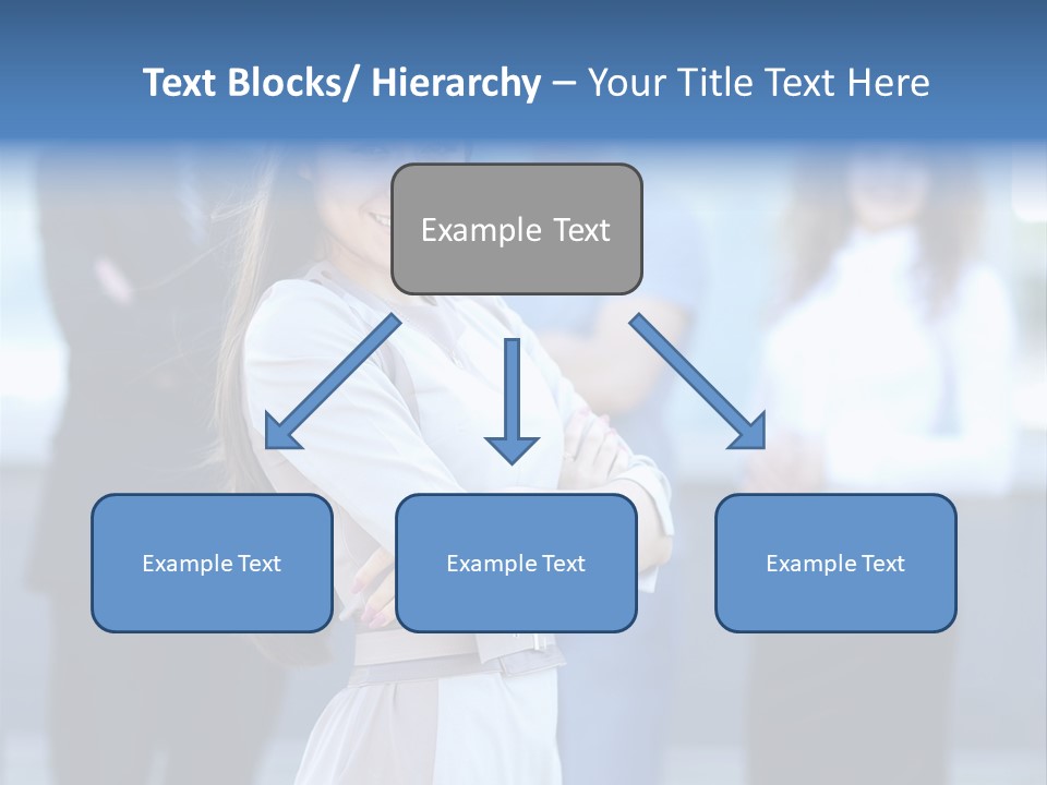 Caucasian Ambitious Executive PowerPoint Template
