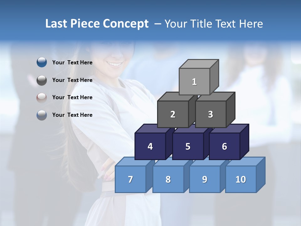 Caucasian Ambitious Executive PowerPoint Template