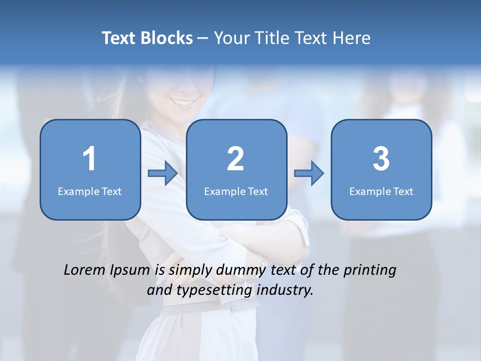 Caucasian Ambitious Executive PowerPoint Template