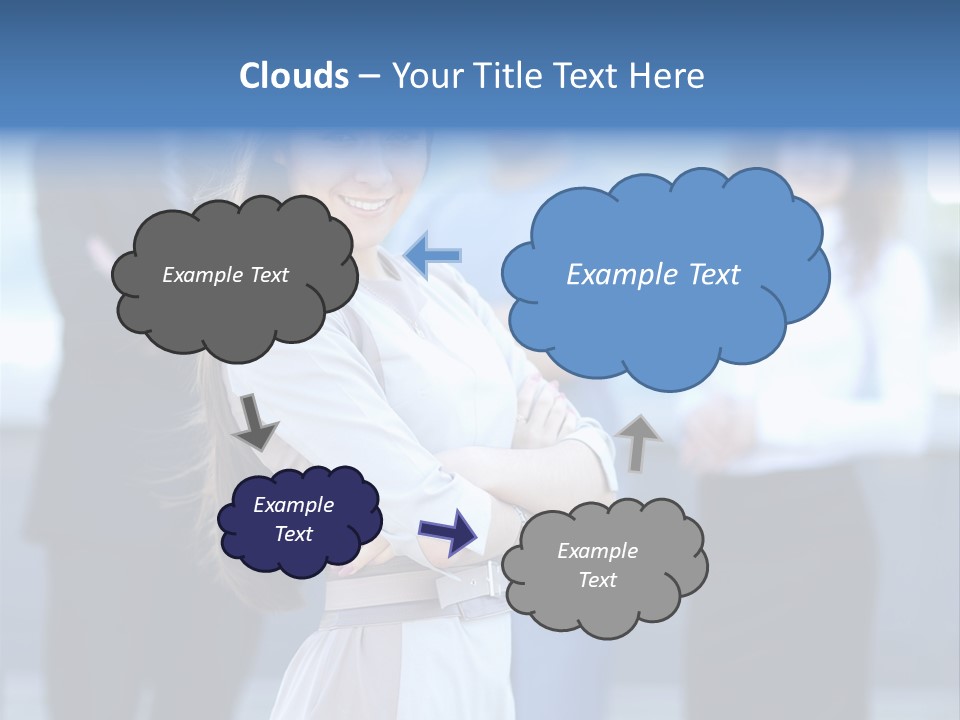 Caucasian Ambitious Executive PowerPoint Template