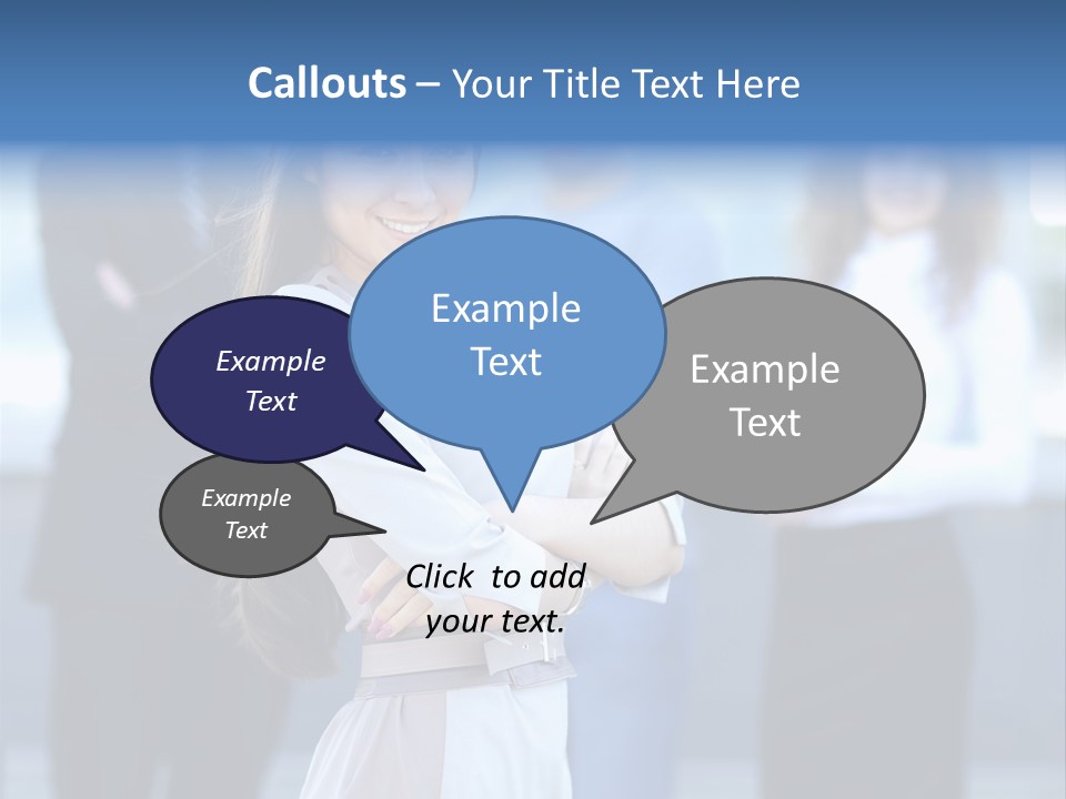 Caucasian Ambitious Executive PowerPoint Template