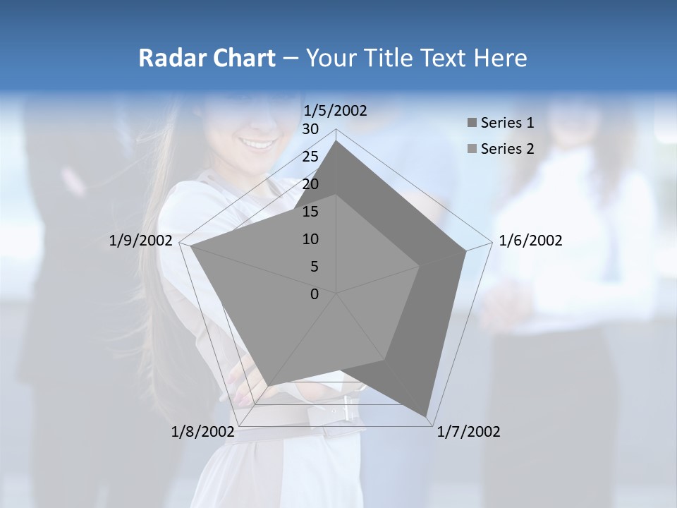Caucasian Ambitious Executive PowerPoint Template