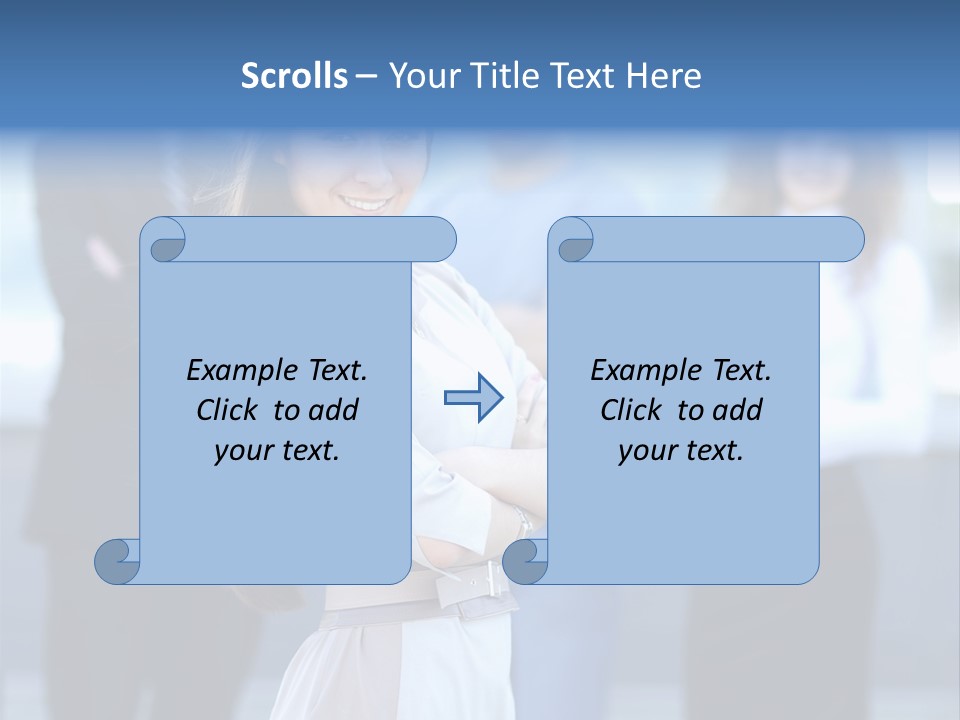 Caucasian Ambitious Executive PowerPoint Template