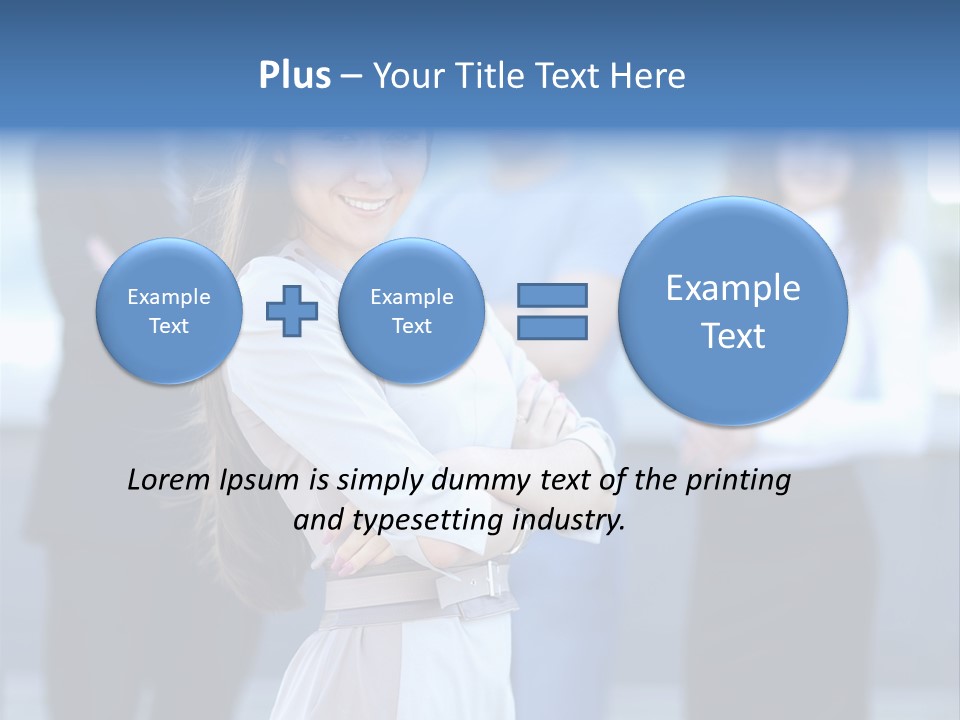 Caucasian Ambitious Executive PowerPoint Template