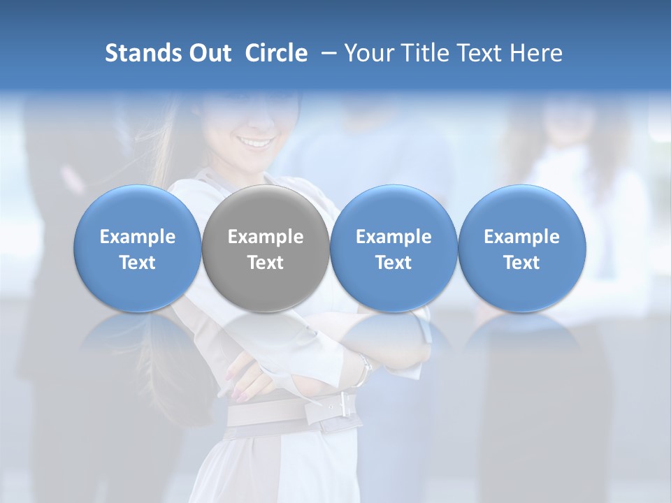 Caucasian Ambitious Executive PowerPoint Template