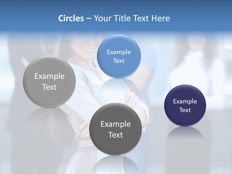 Caucasian Ambitious Executive PowerPoint Template