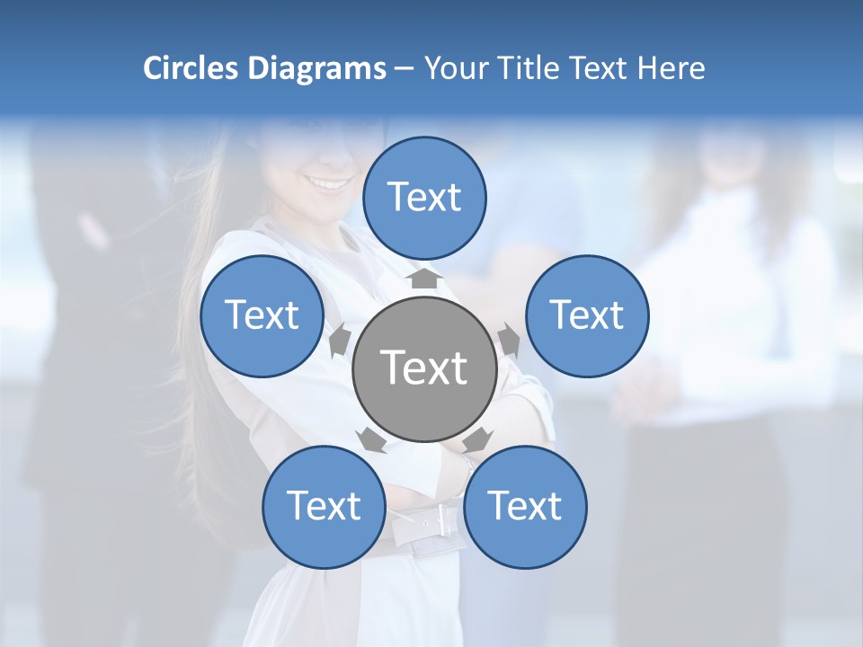 Caucasian Ambitious Executive PowerPoint Template