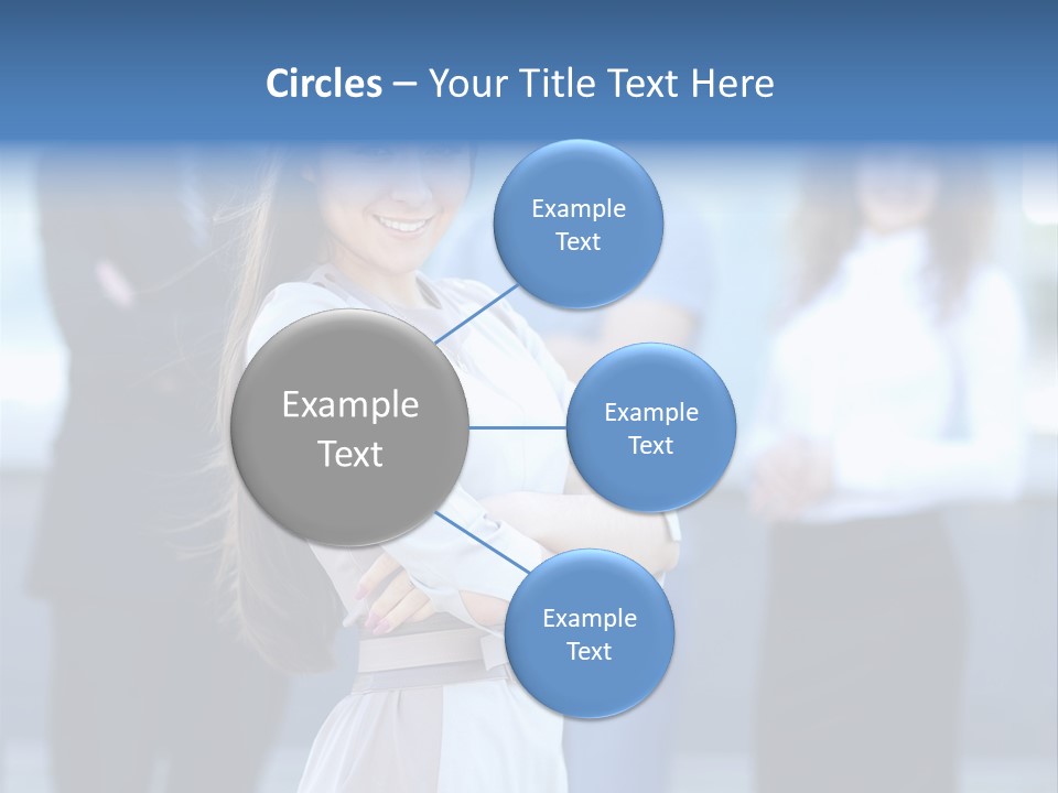 Caucasian Ambitious Executive PowerPoint Template