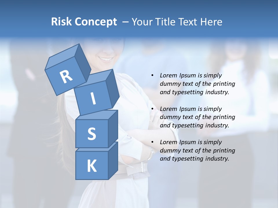 Caucasian Ambitious Executive PowerPoint Template