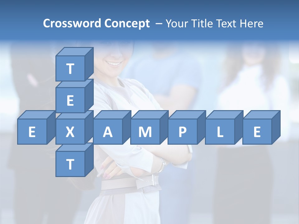 Caucasian Ambitious Executive PowerPoint Template