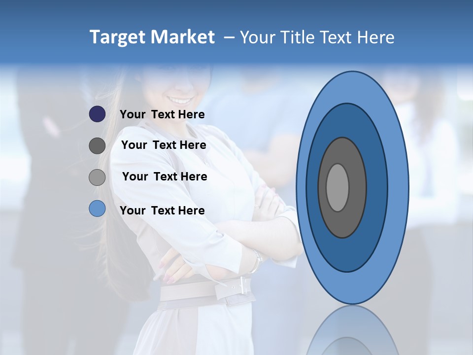 Caucasian Ambitious Executive PowerPoint Template