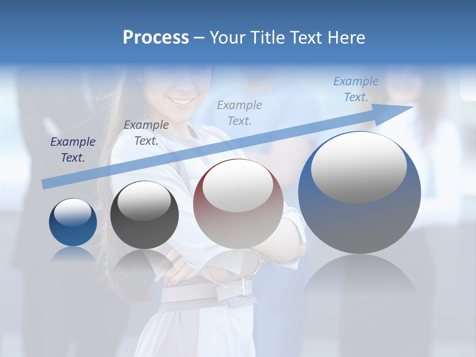 Caucasian Ambitious Executive PowerPoint Template