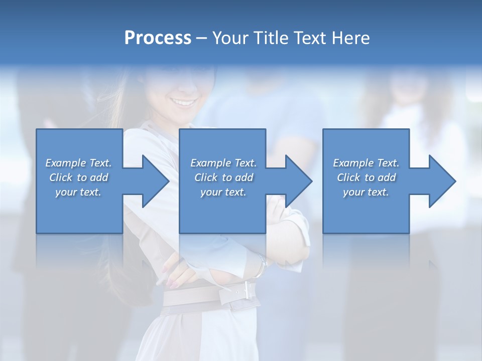 Caucasian Ambitious Executive PowerPoint Template