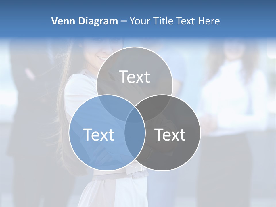 Caucasian Ambitious Executive PowerPoint Template