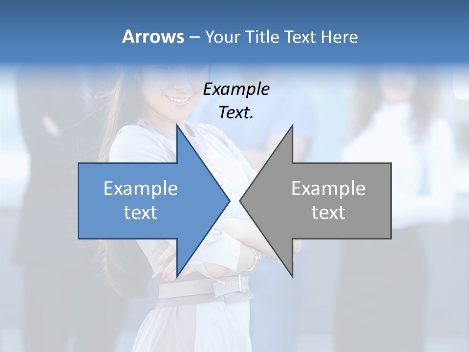 Caucasian Ambitious Executive PowerPoint Template