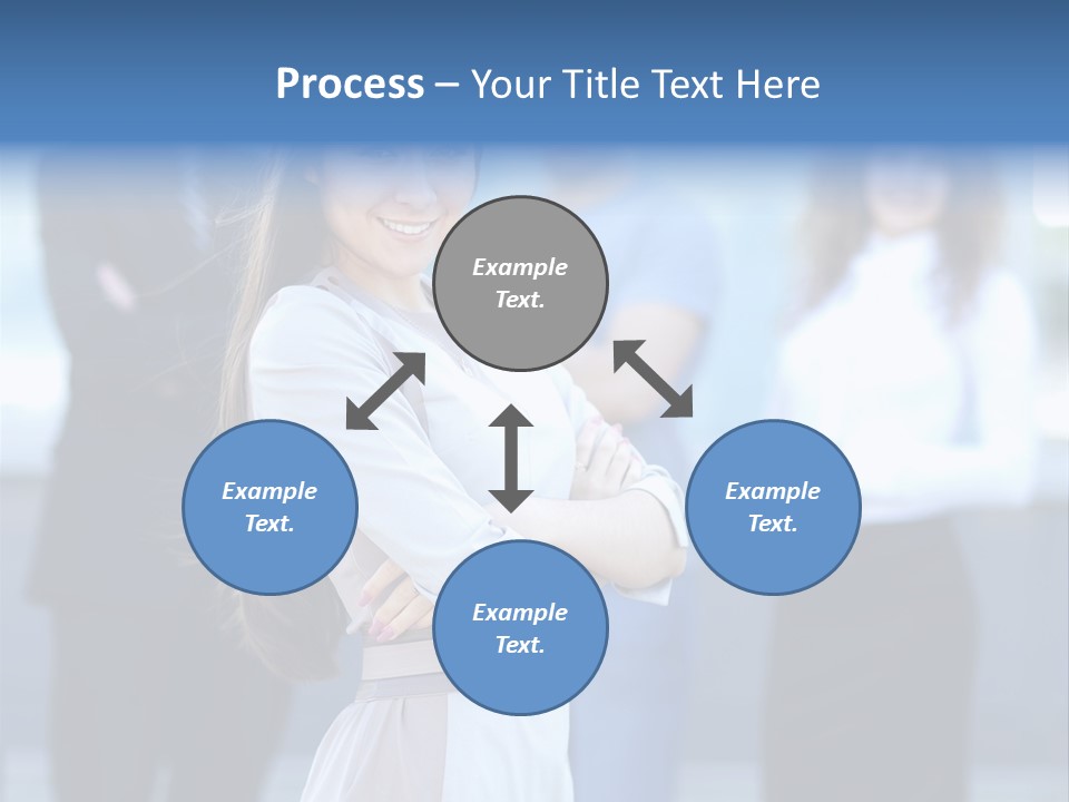 Caucasian Ambitious Executive PowerPoint Template