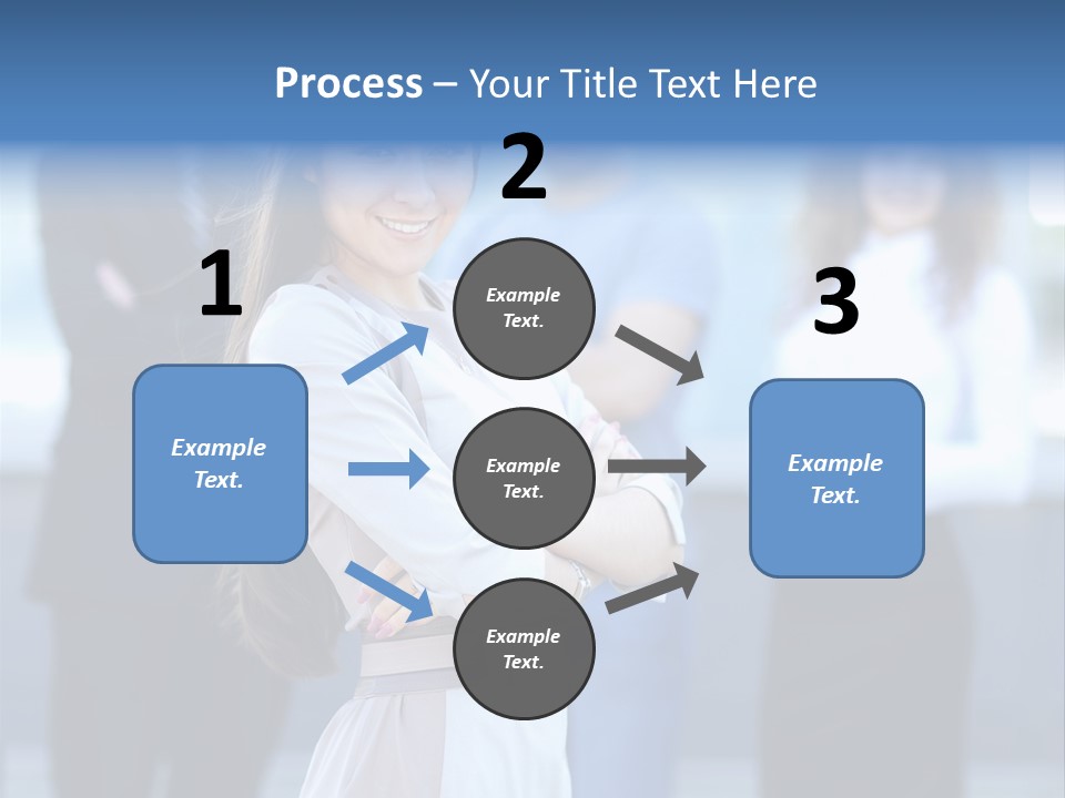 Caucasian Ambitious Executive PowerPoint Template