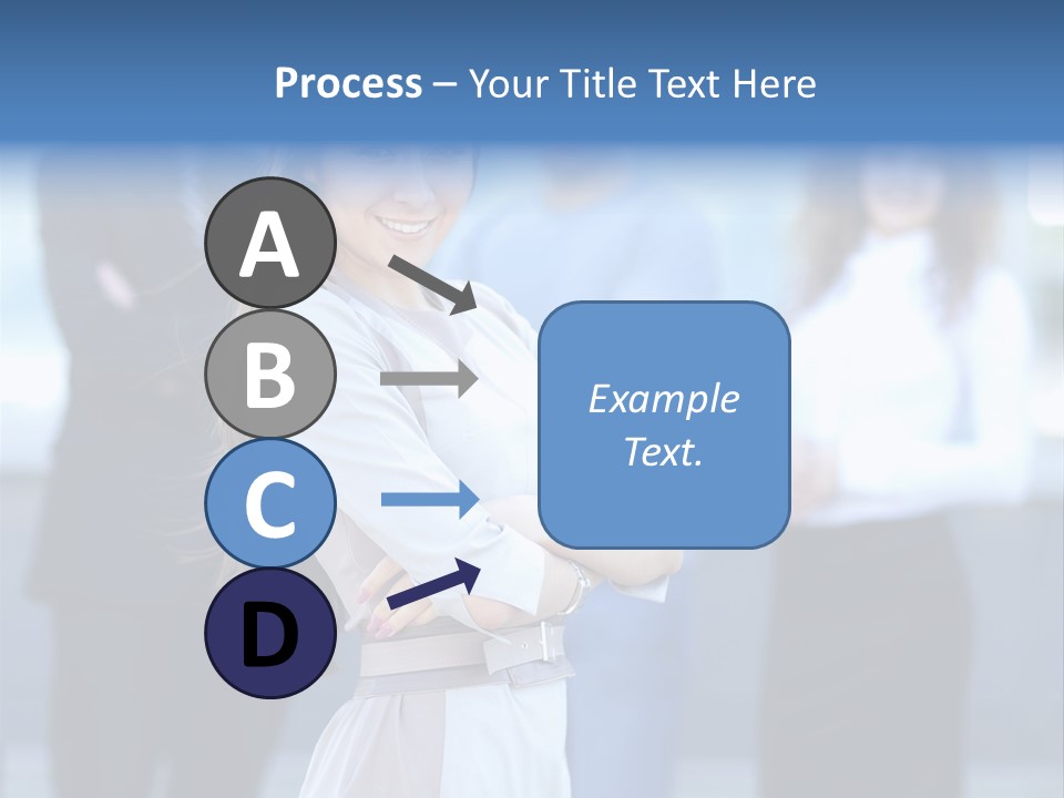 Caucasian Ambitious Executive PowerPoint Template