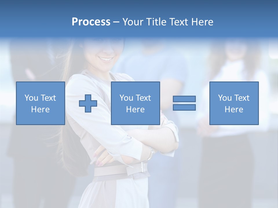 Caucasian Ambitious Executive PowerPoint Template