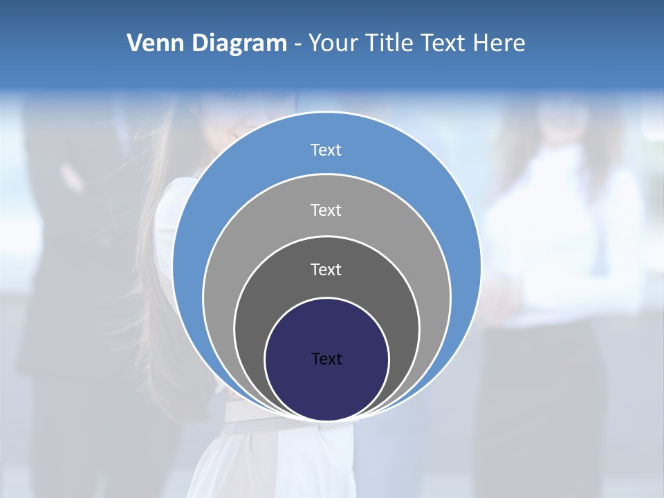 Caucasian Ambitious Executive PowerPoint Template