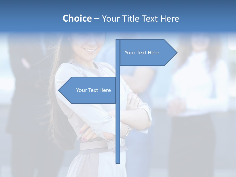 Caucasian Ambitious Executive PowerPoint Template