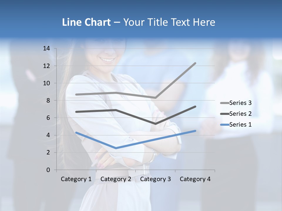 Caucasian Ambitious Executive PowerPoint Template