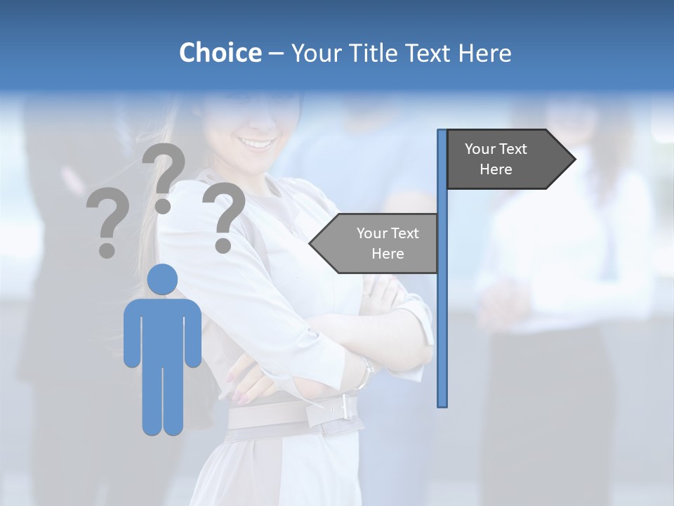 Caucasian Ambitious Executive PowerPoint Template