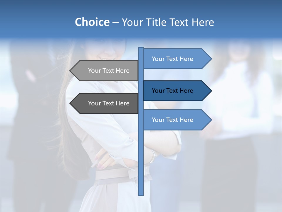 Caucasian Ambitious Executive PowerPoint Template