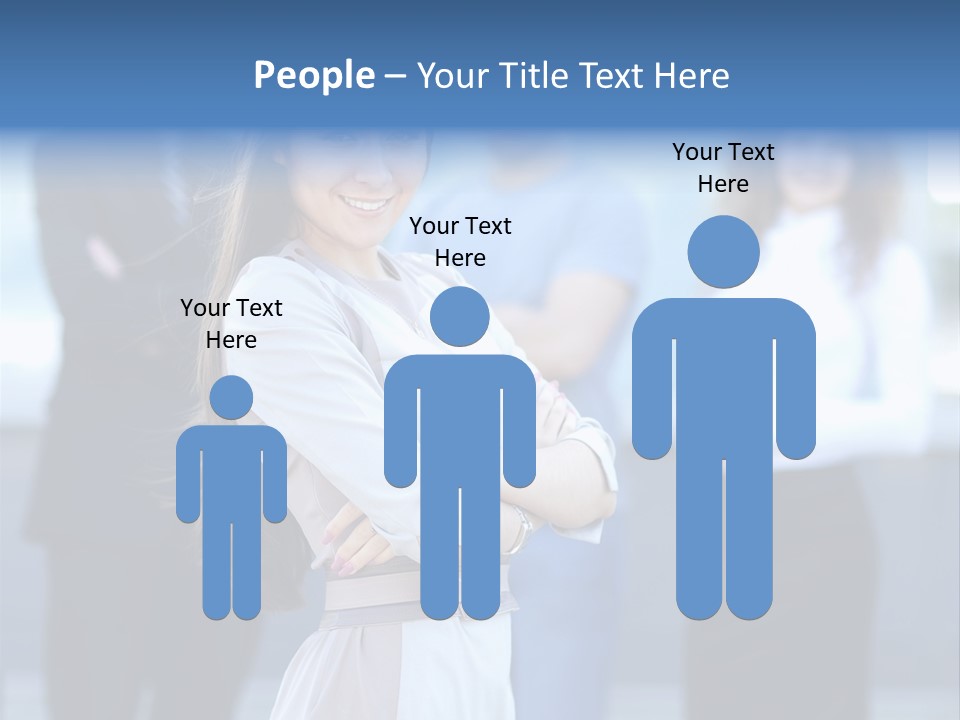 Caucasian Ambitious Executive PowerPoint Template