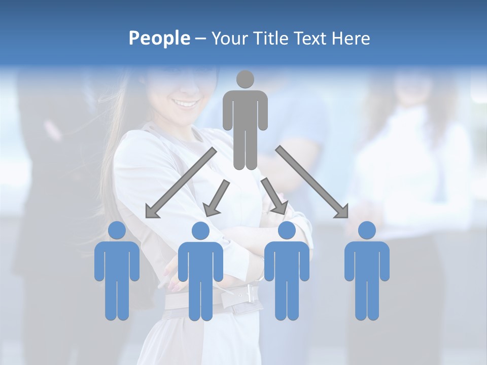 Caucasian Ambitious Executive PowerPoint Template