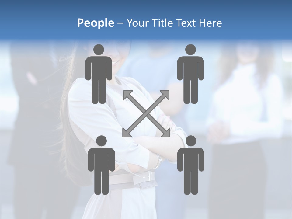 Caucasian Ambitious Executive PowerPoint Template