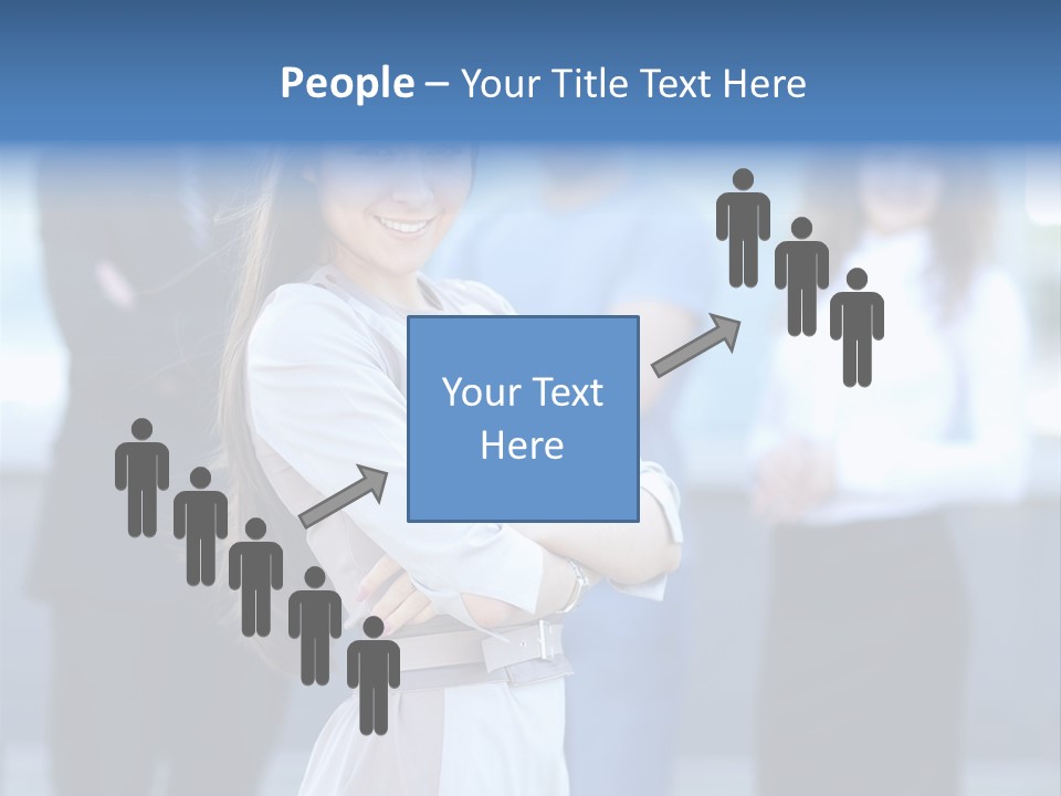 Caucasian Ambitious Executive PowerPoint Template