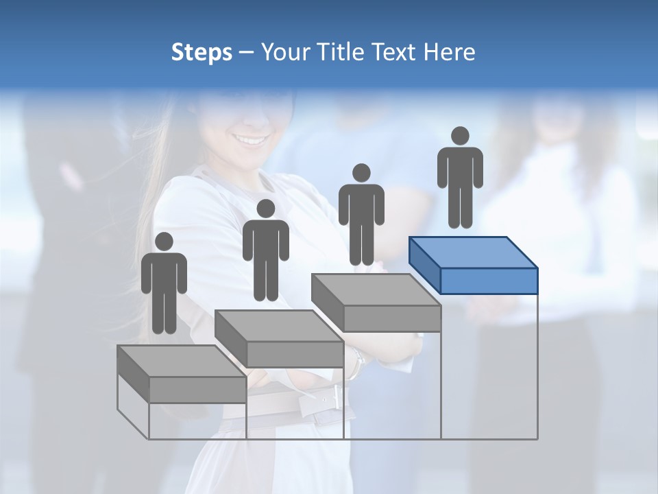 Caucasian Ambitious Executive PowerPoint Template