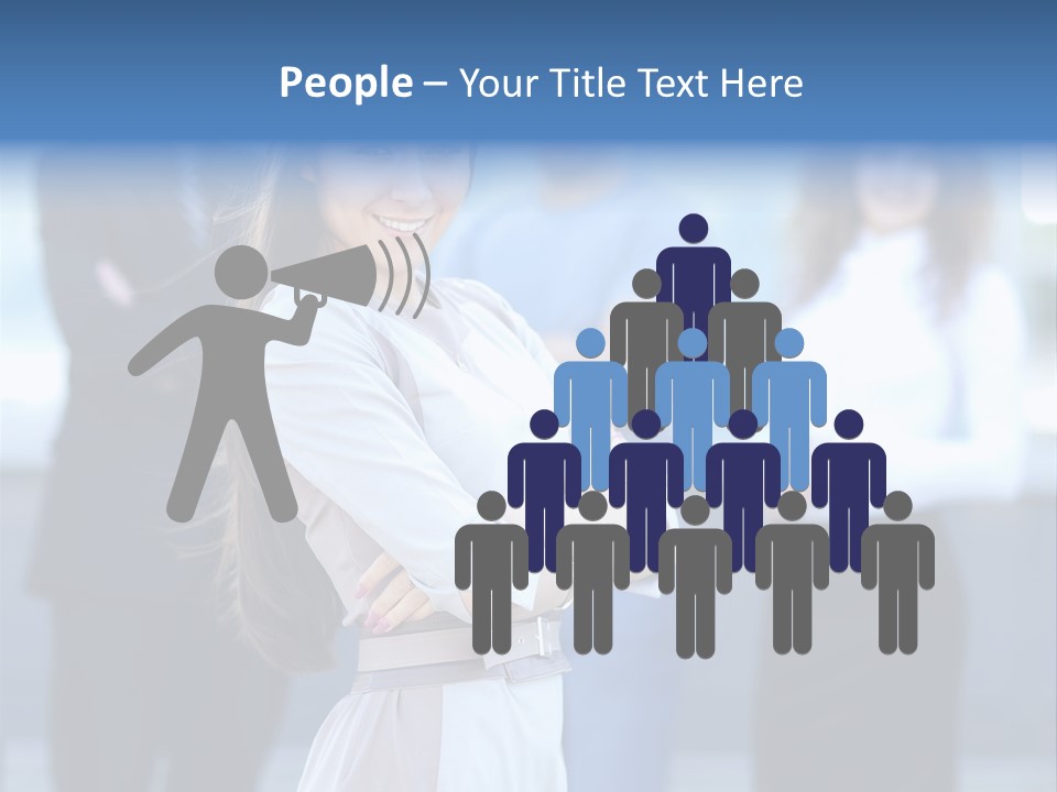 Caucasian Ambitious Executive PowerPoint Template