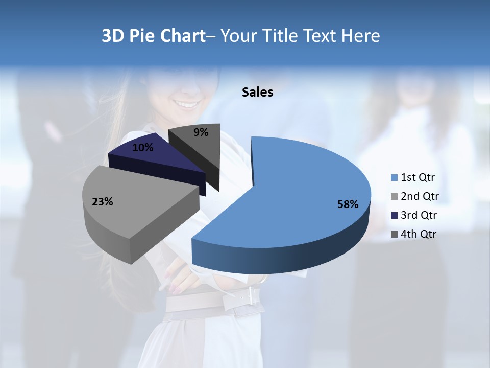 Caucasian Ambitious Executive PowerPoint Template