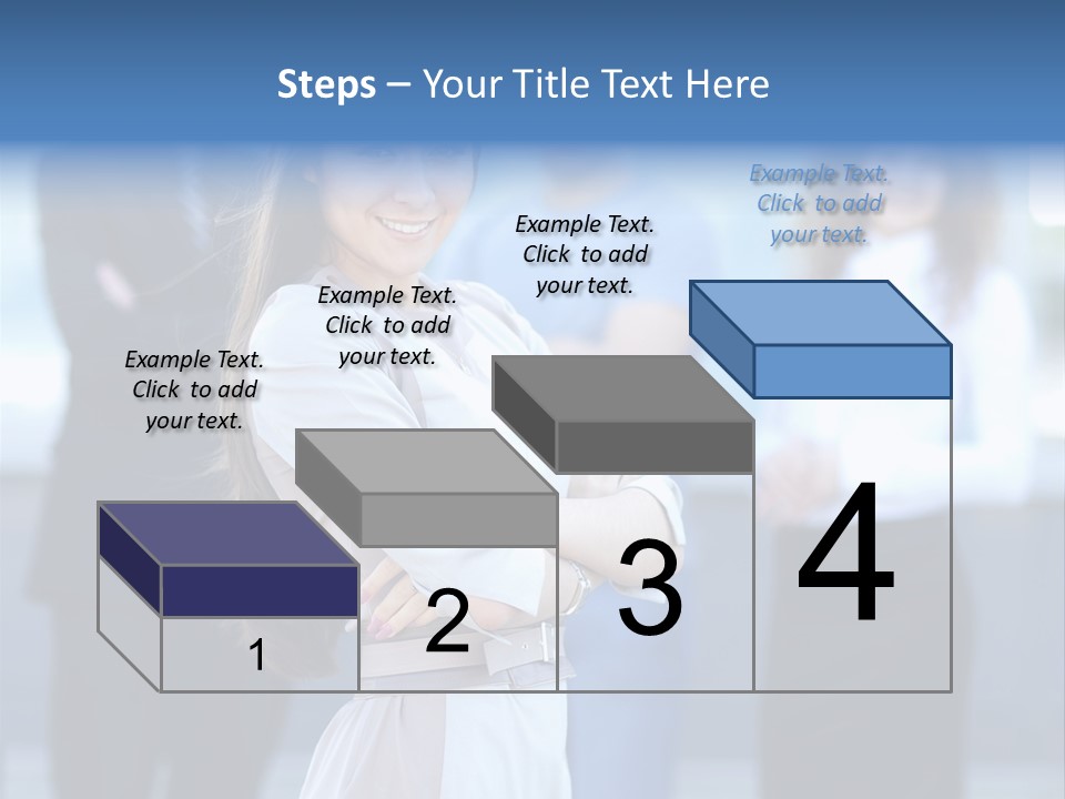 Caucasian Ambitious Executive PowerPoint Template