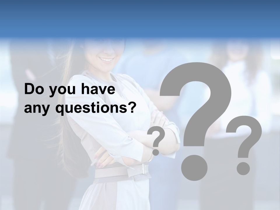 Caucasian Ambitious Executive PowerPoint Template