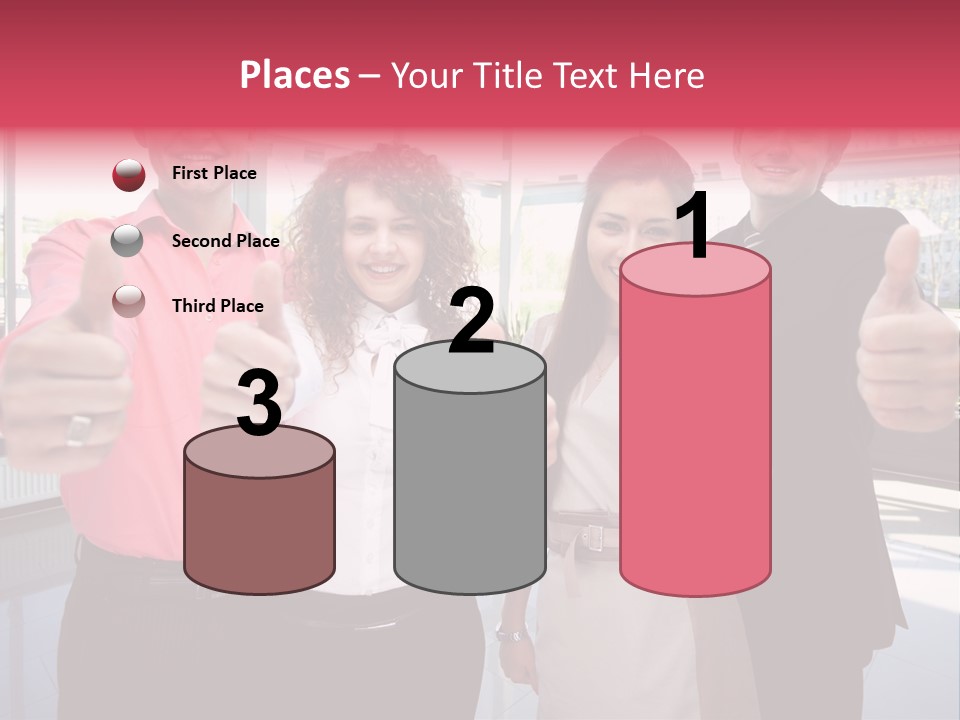 Businesspeople Camera Good PowerPoint Template