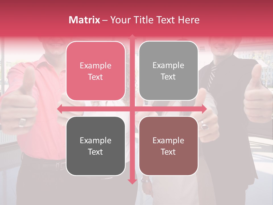 Businesspeople Camera Good PowerPoint Template