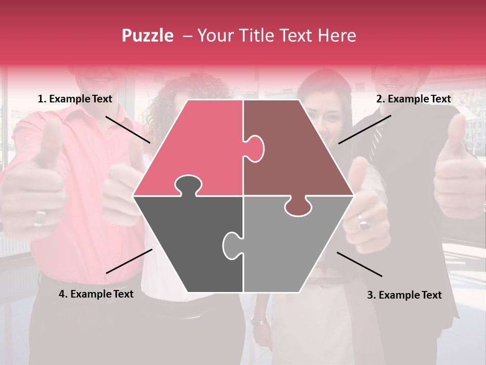 Businesspeople Camera Good PowerPoint Template