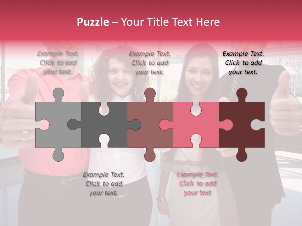 Businesspeople Camera Good PowerPoint Template