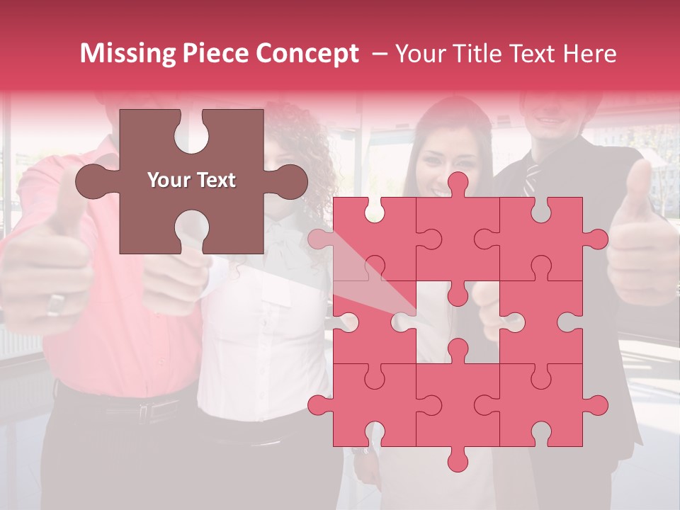 Businesspeople Camera Good PowerPoint Template