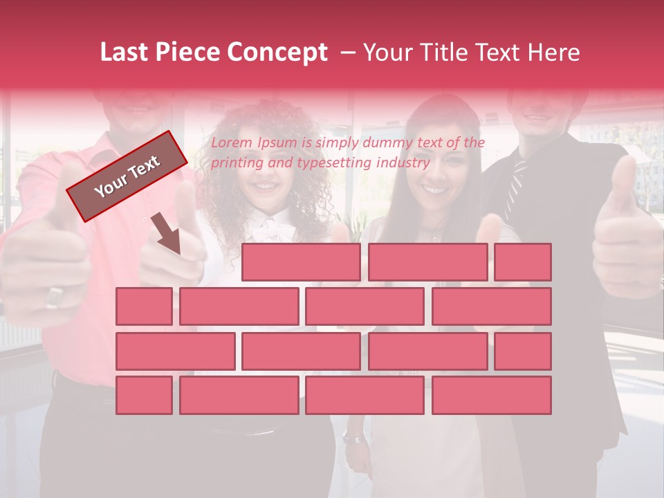 Businesspeople Camera Good PowerPoint Template