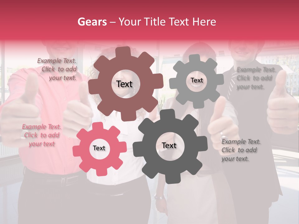 Businesspeople Camera Good PowerPoint Template