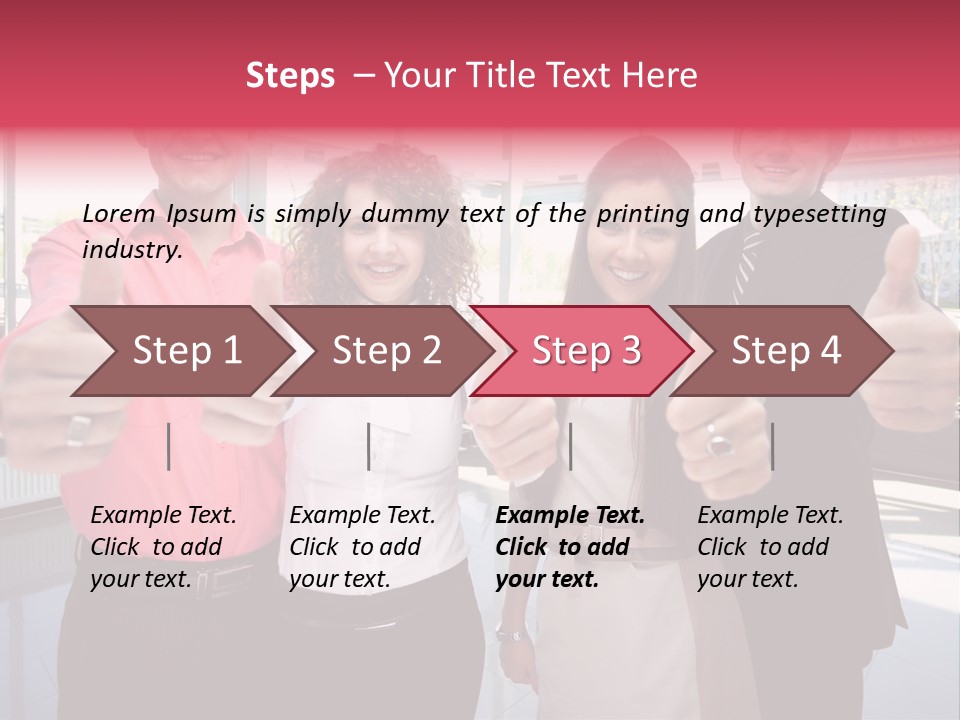 Businesspeople Camera Good PowerPoint Template