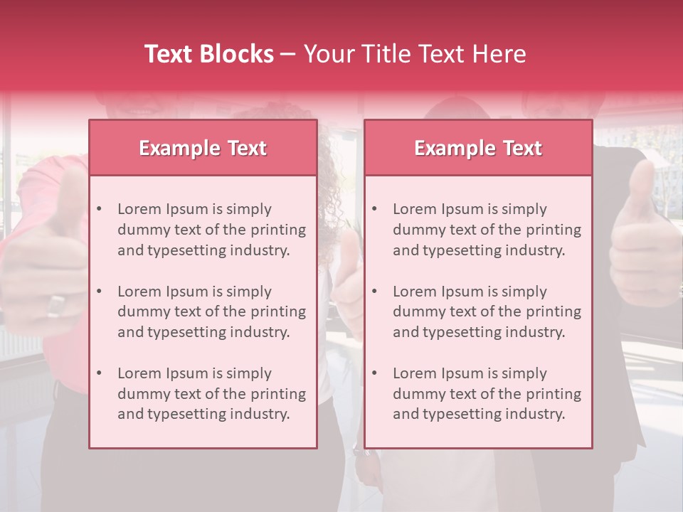 Businesspeople Camera Good PowerPoint Template