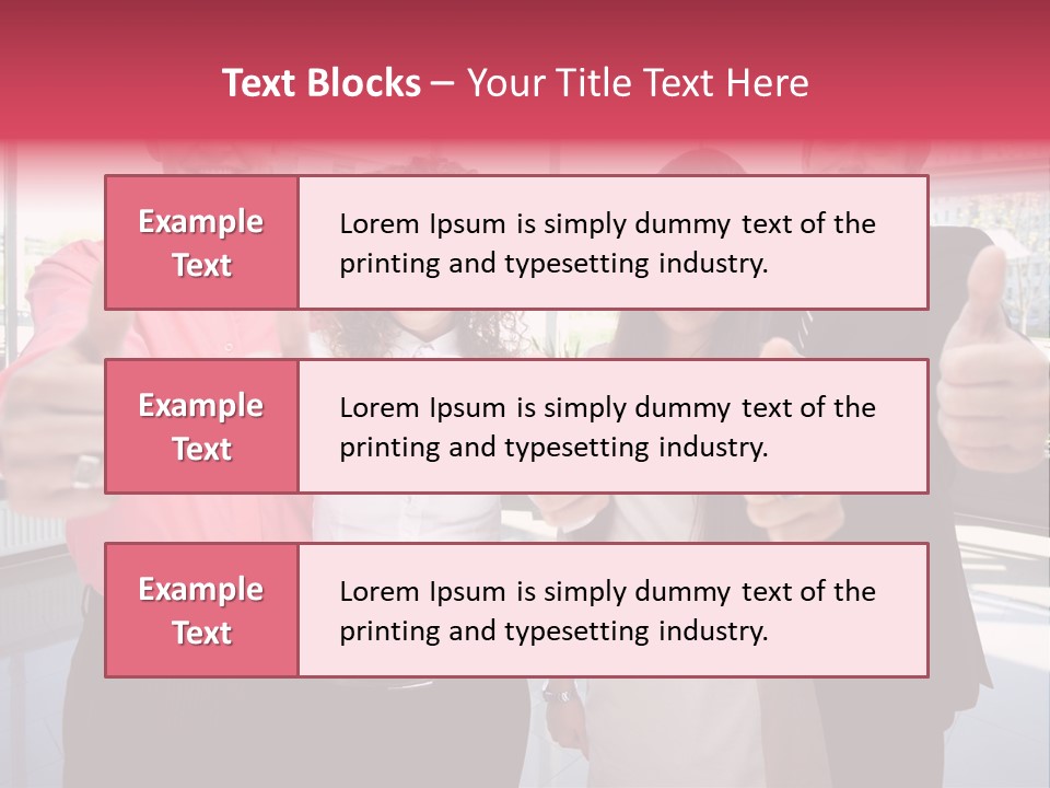 Businesspeople Camera Good PowerPoint Template